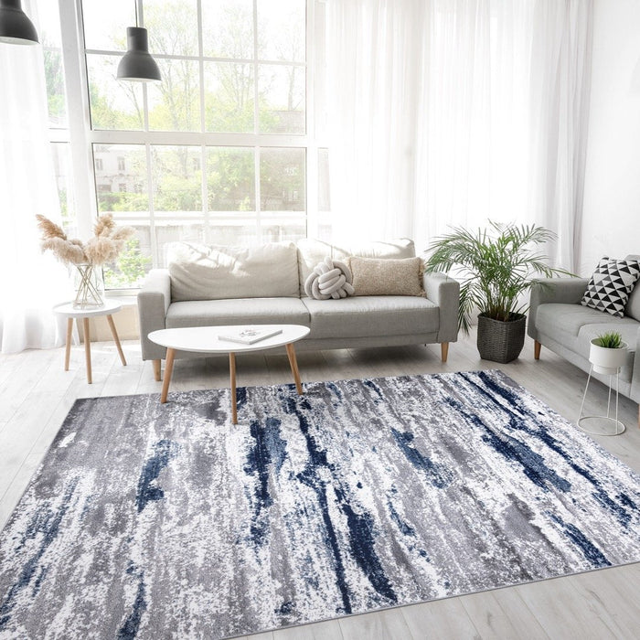 Monaco Contemporary Rug - Navy