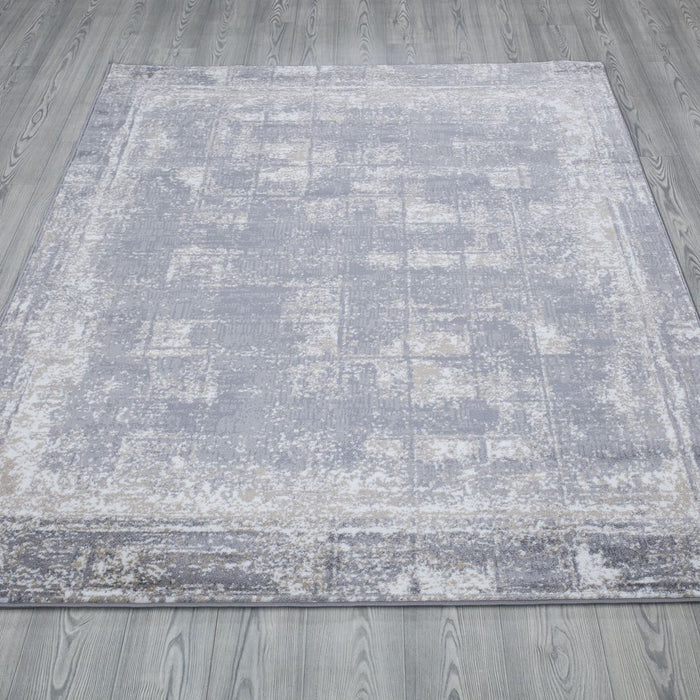 Monaco Faded Contemporary Rug (V1) - Grey