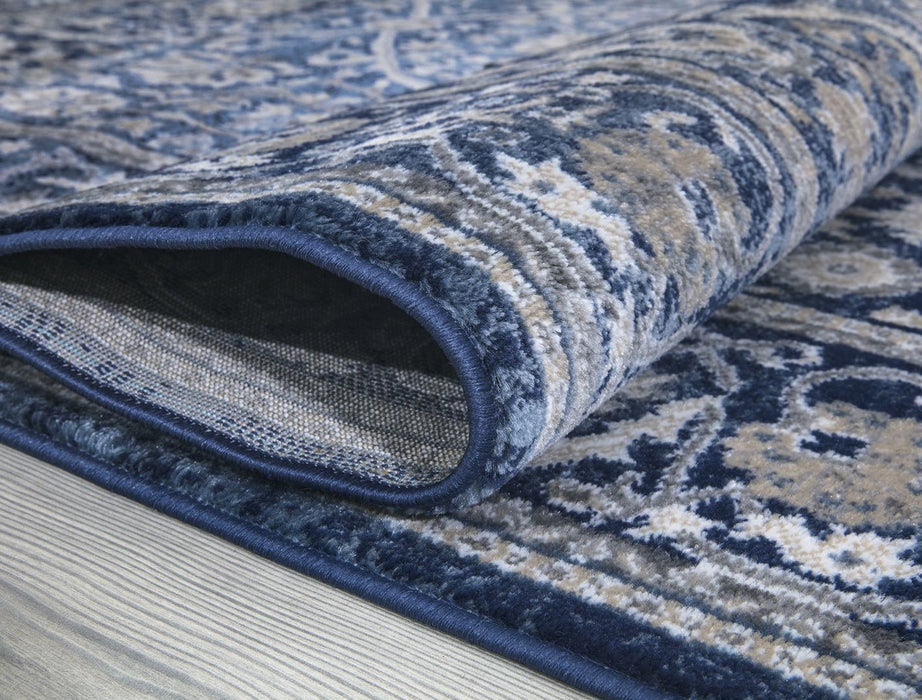 Monaco Floral Rug - Navy