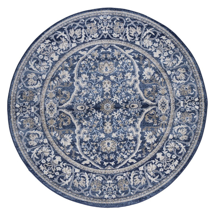 Monaco Floral Rug - Navy