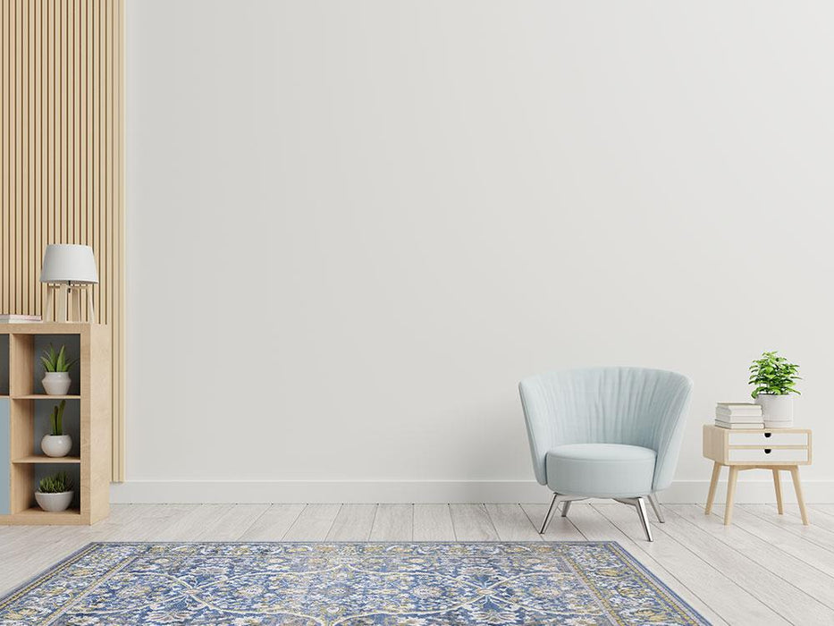 Monaco Floral Rug V1 - Blue