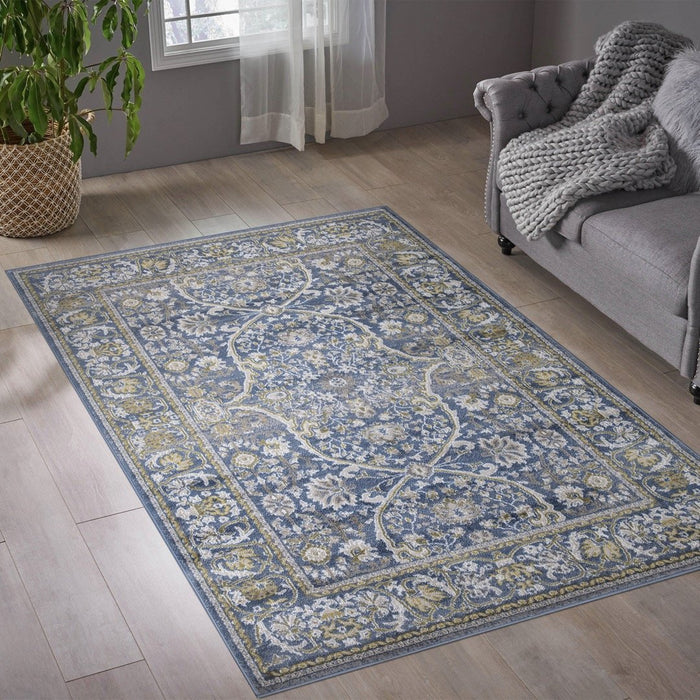 Monaco Floral Rug V1 - Blue