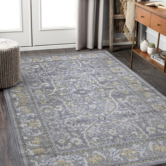 Monaco Floral Rug V2 - Grey