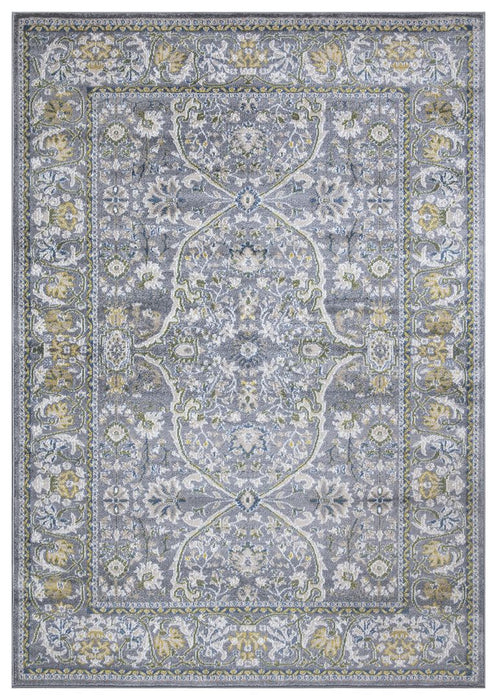 Monaco Floral Rug V2 - Grey