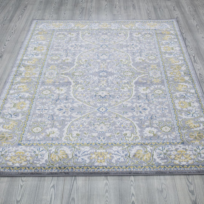 Monaco Floral Rug V2 - Grey