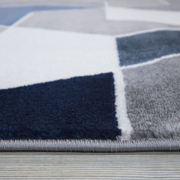 Monaco Geometric Rug - Navy