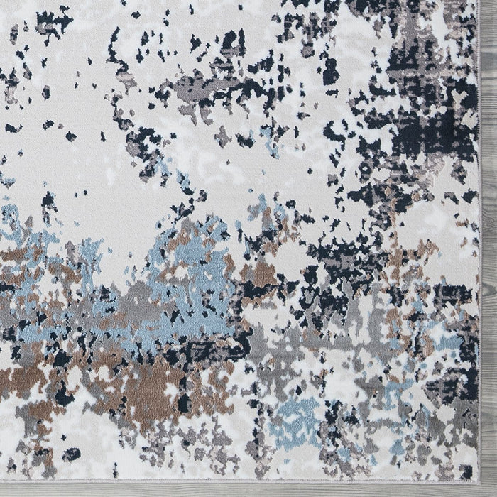 New York Grey Abstract Rug