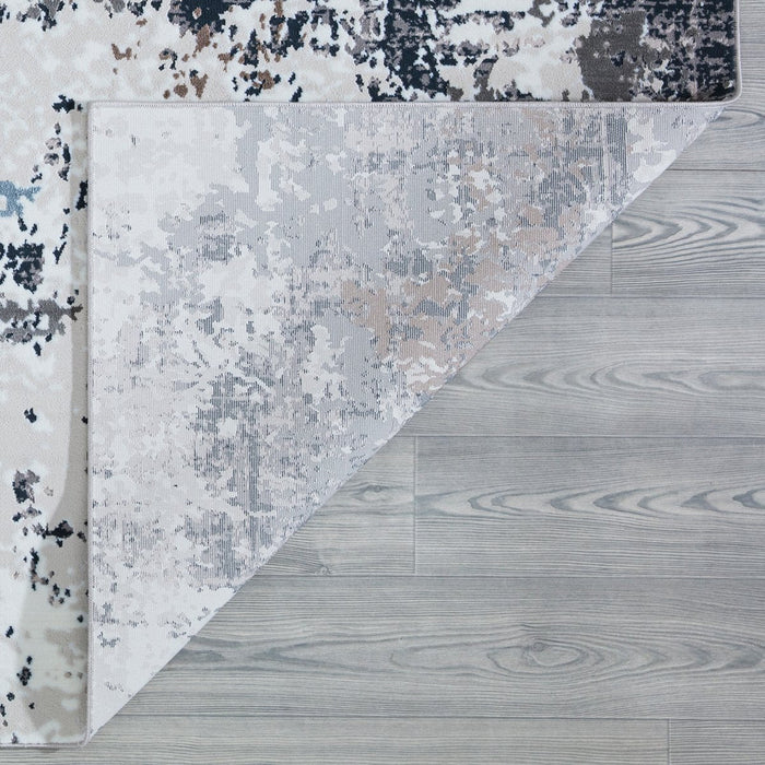 New York Grey Abstract Rug