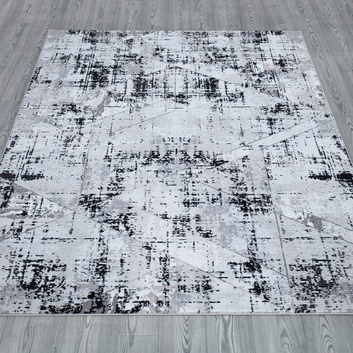 New York Grey Geometric Rug