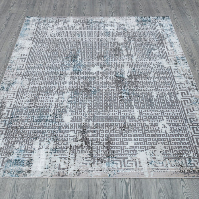 New York Grey Greek Rug