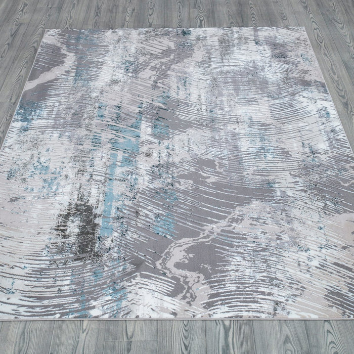 New York Grey Wave Rug - Grey