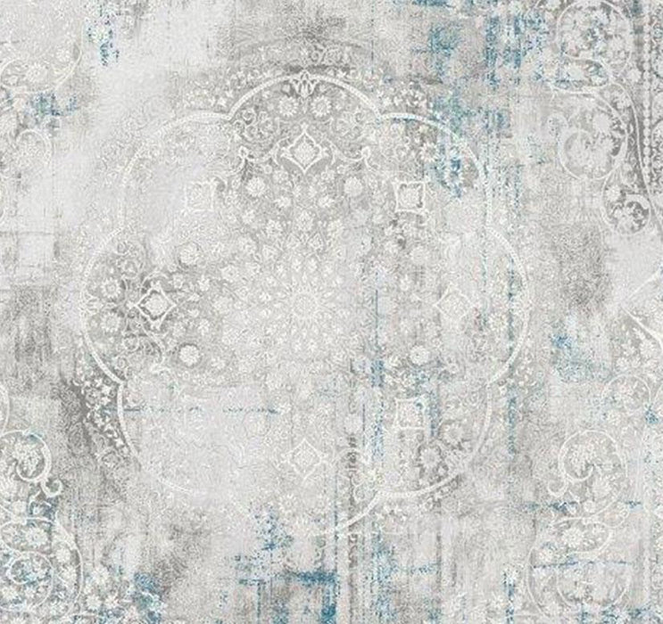 Olimpos Traditional Faded Rug (10) - Blue