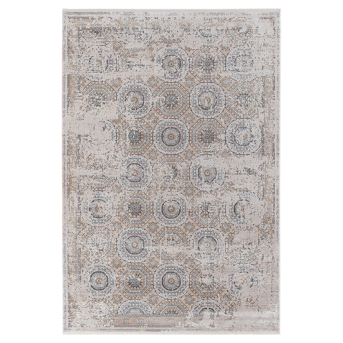 Olimpos Traditional Faded Rug (V9) - Beige