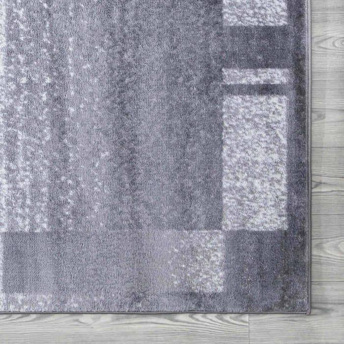 Palma Border Modern Rug - Grey