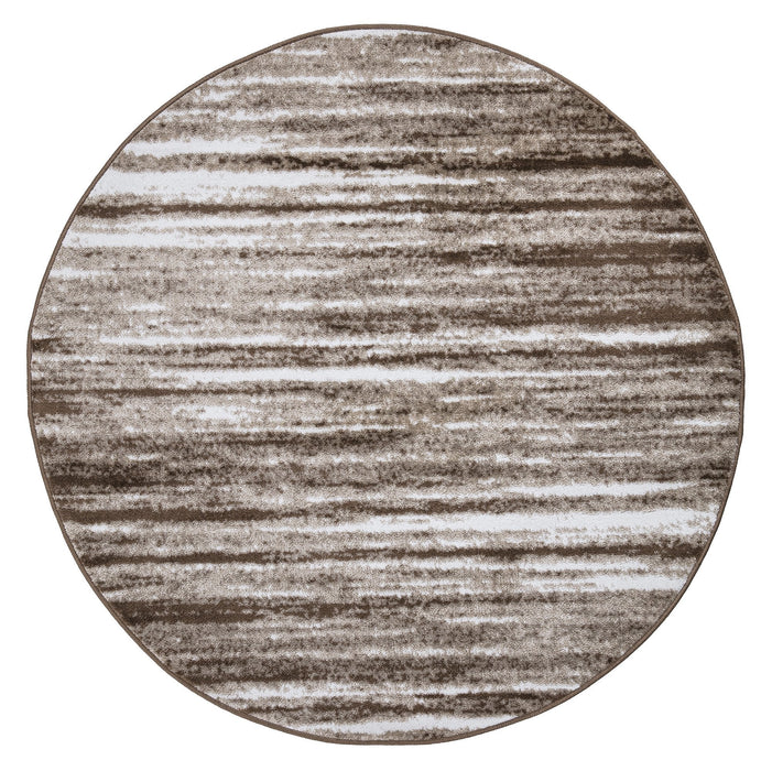 Palma Striped Modern Rug - Brown