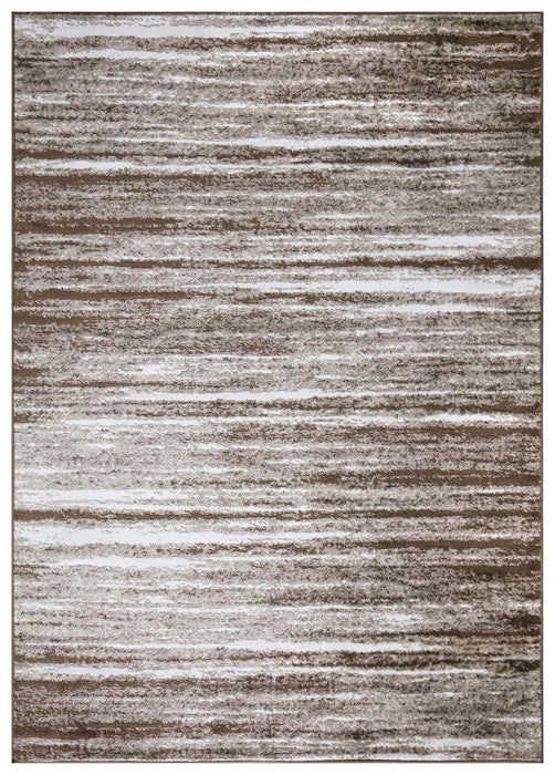 Palma Striped Modern Rug - Brown