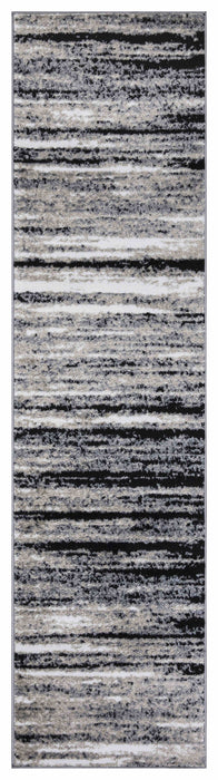 Palma Striped Modern Rug V2 - Grey