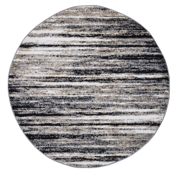 Palma Striped Modern Rug V2 - Grey