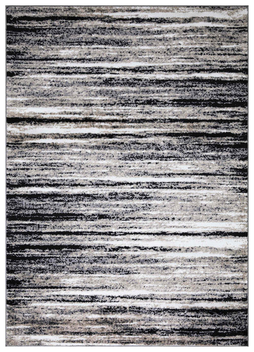 Palma Striped Modern Rug V2 - Grey