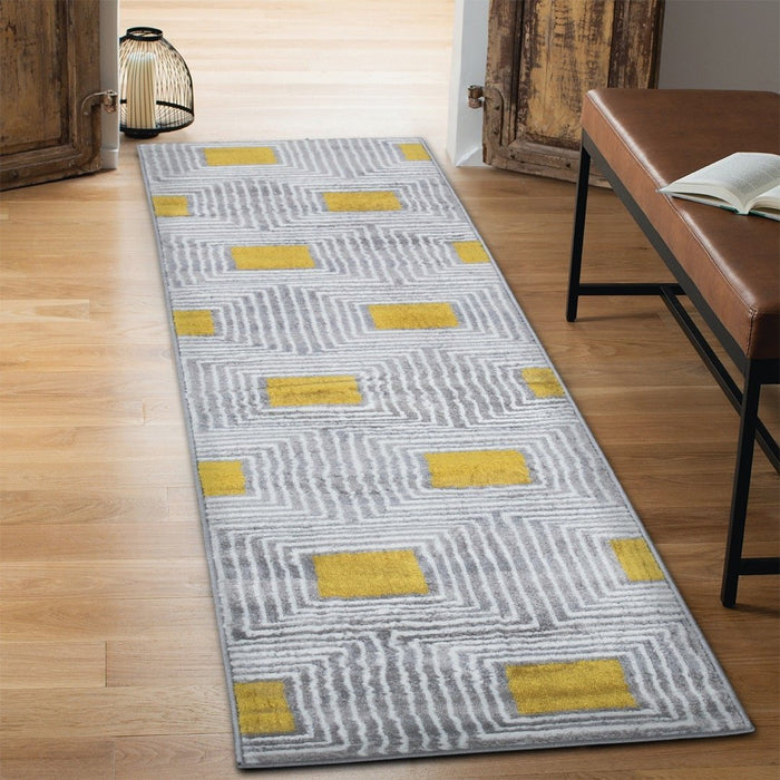 Paris Diamond Rug V3 - Mustard