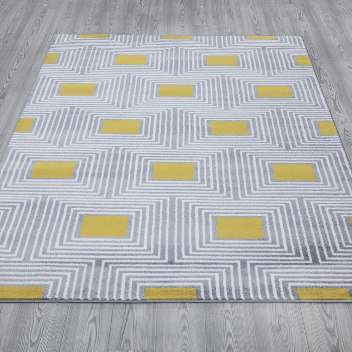 Paris Diamond Rug V3 - Mustard