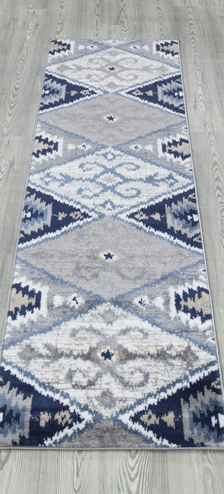 Paris Kilim Design Rug - Navy