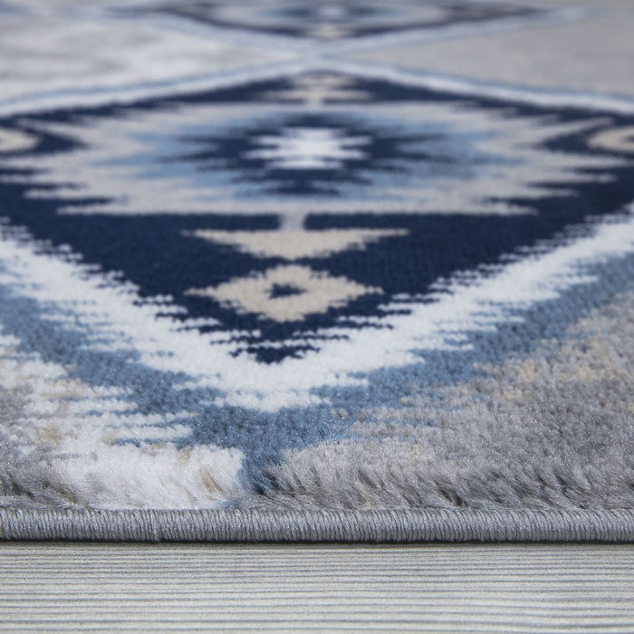 Paris Kilim Design Rug - Navy