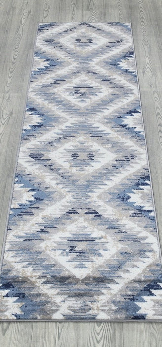 Paris Kilim Design Rug V2 - Blue