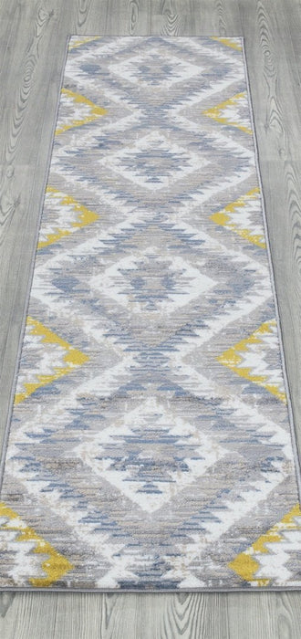 Paris Kilim Design Rug V3 - Mustard