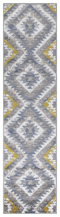 Paris Kilim Design Rug V3 - Mustard