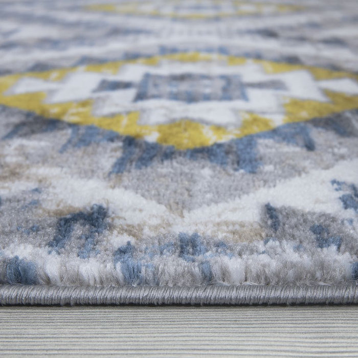 Paris Kilim Design Rug V3 - Mustard