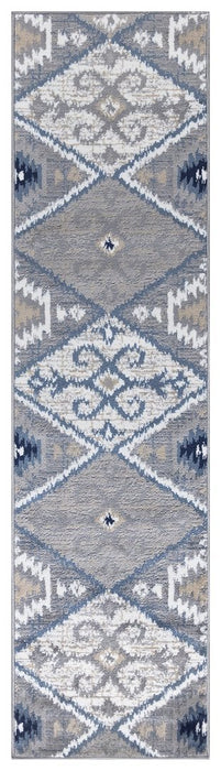 Paris Kilim Design Rug V4 - Blue