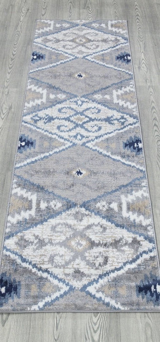 Paris Kilim Design Rug V4 - Blue