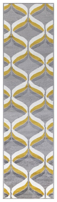 Paris Trellis Design Rug - Mustard