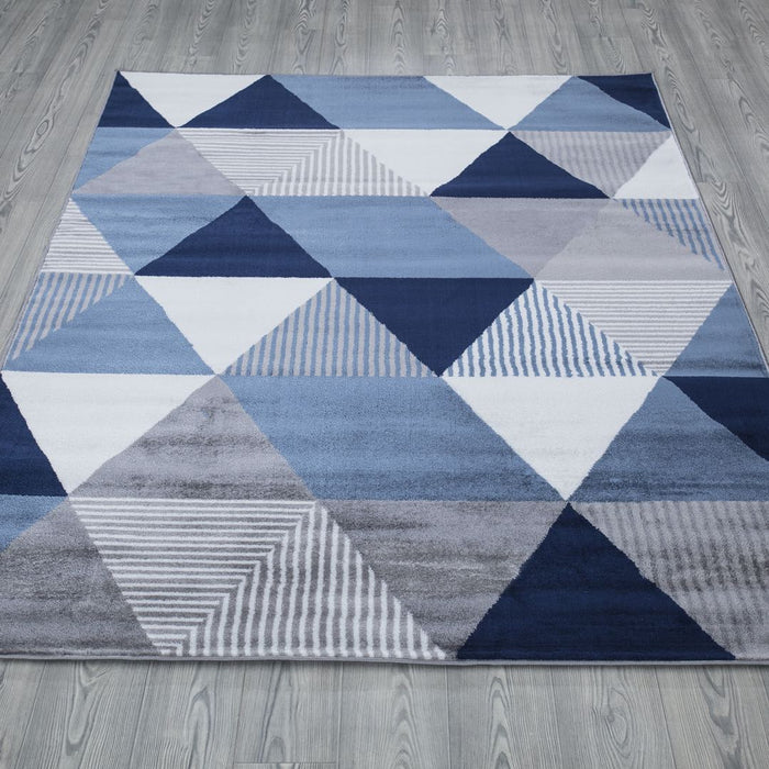 Paris Triangle Rug Navy - Navy