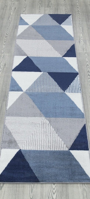 Paris Triangle Rug Navy - Navy