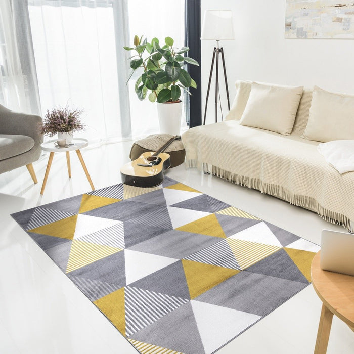 Paris Triangle Rug Mustard - Mustard