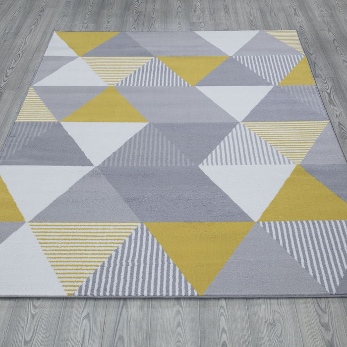 Paris Triangle Rug Mustard - Mustard