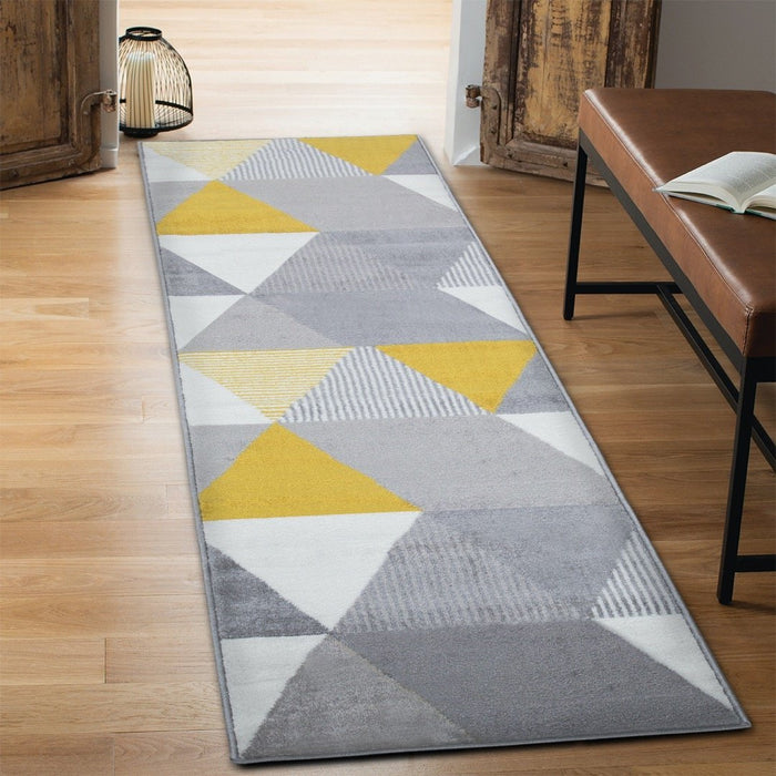 Paris Triangle Rug Mustard - Mustard