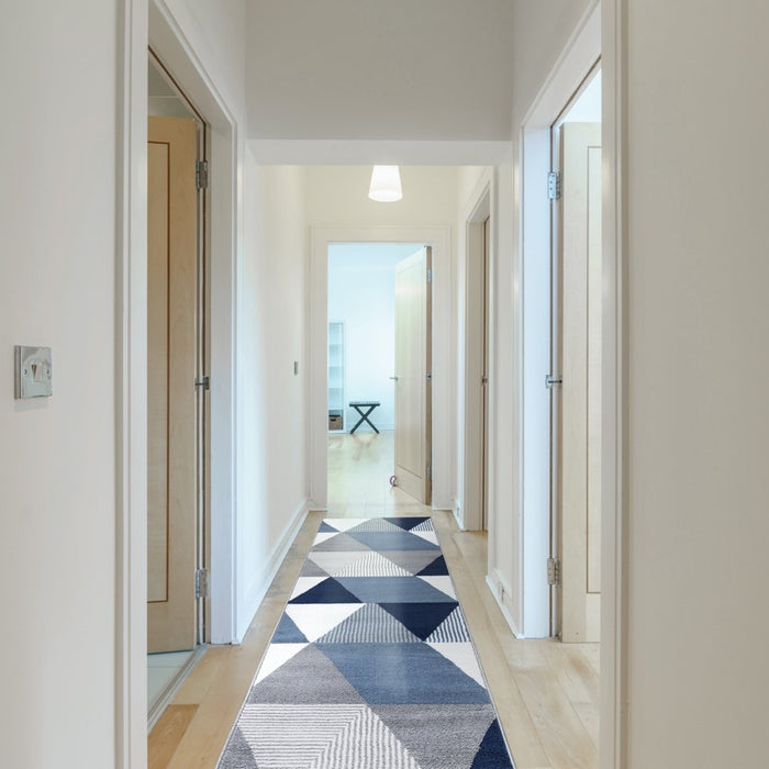 Paris Triangle Rug Navy - Navy