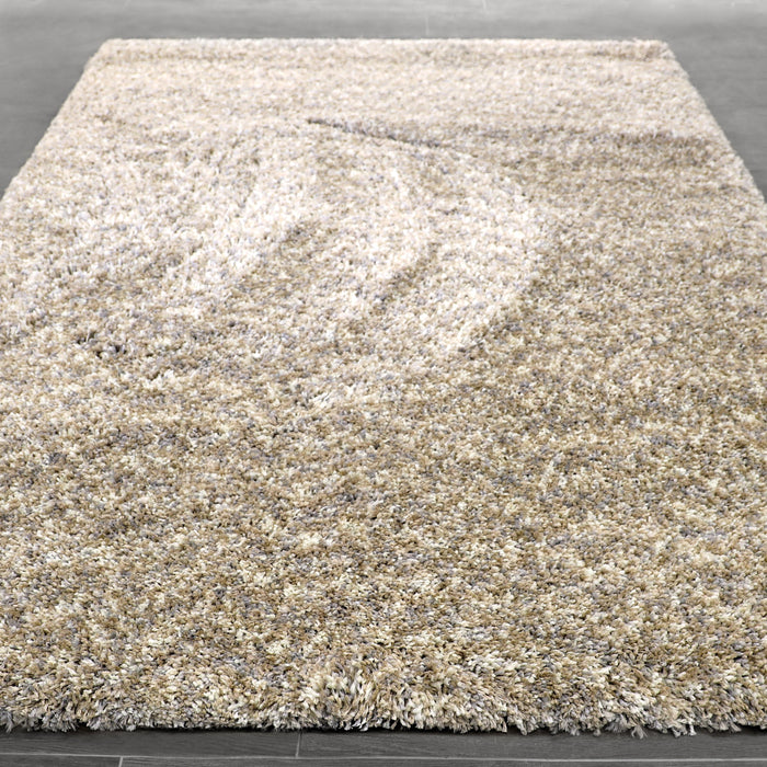 Fluffy Shimmer Ivory Shaggy Rug