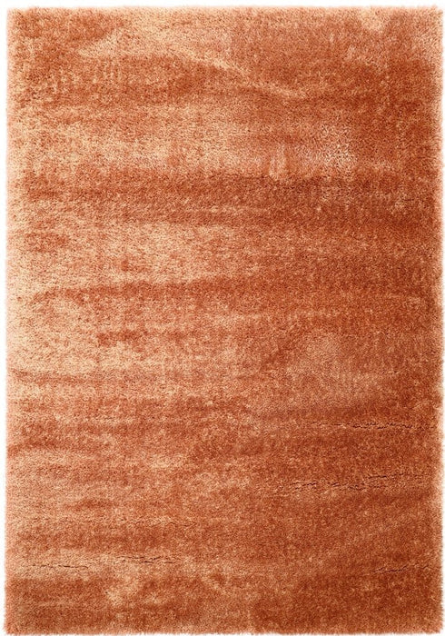 Puffy Shimmer Terracotta Shaggy Rug