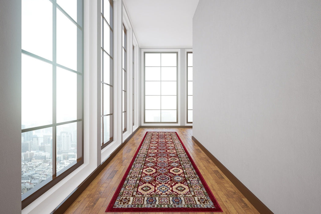 Qashqai Bohemian Rug (V2) - Red