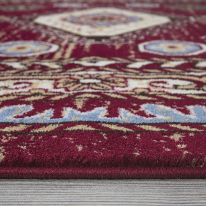 Qashqai Multi Medallion Rug - Red