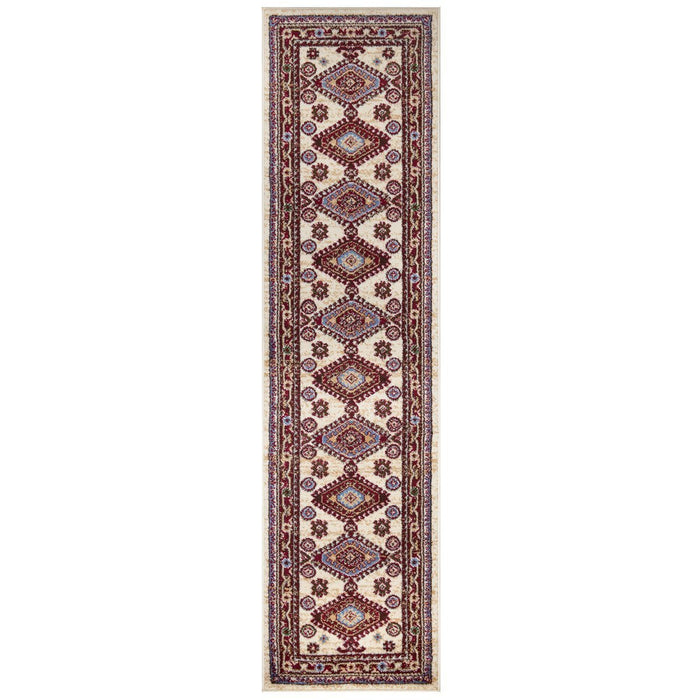 Qashqai Multi Medallion Rug V1 - Cream