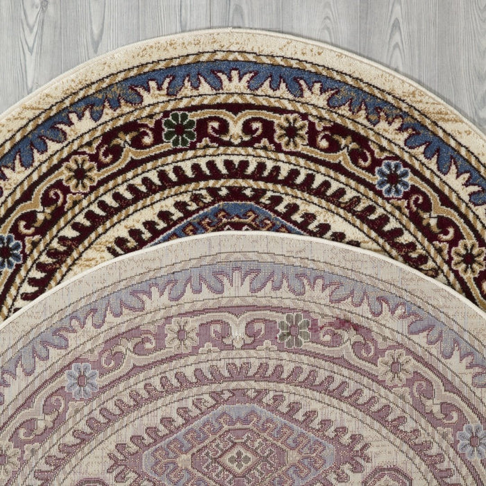 Qashqai Multi Medallion Rug V1 - Cream