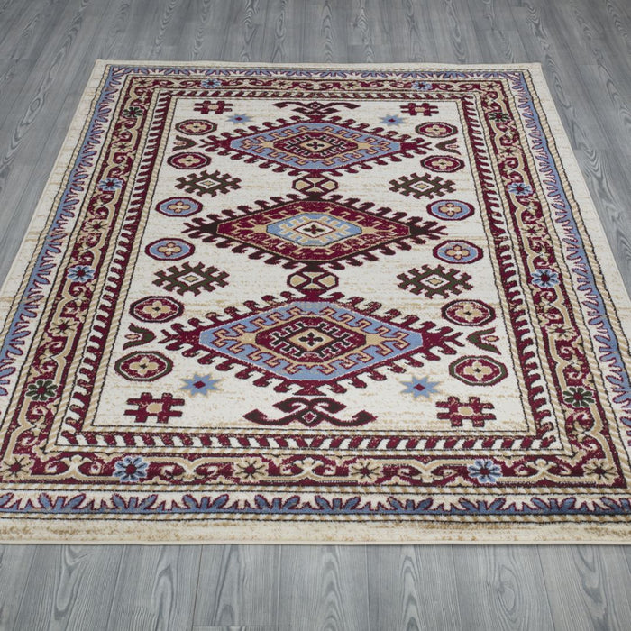 Qashqai Multi Medallion Rug V1 - Cream