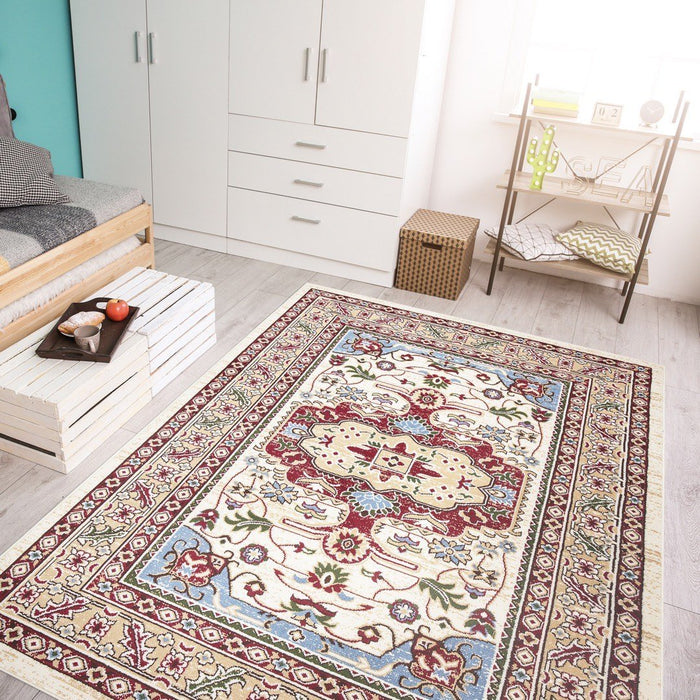 Qashqai Traditional Rug - Cream