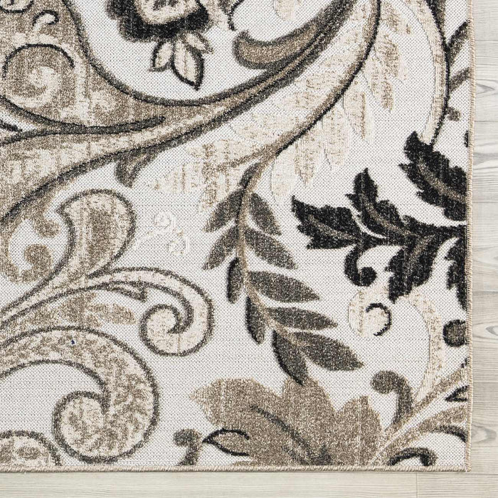 Richmond Floral Outdoor Rug (V1) - Beige