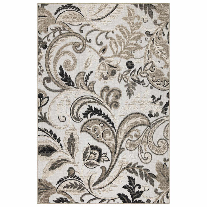 Richmond Floral Outdoor Rug (V1) - Beige